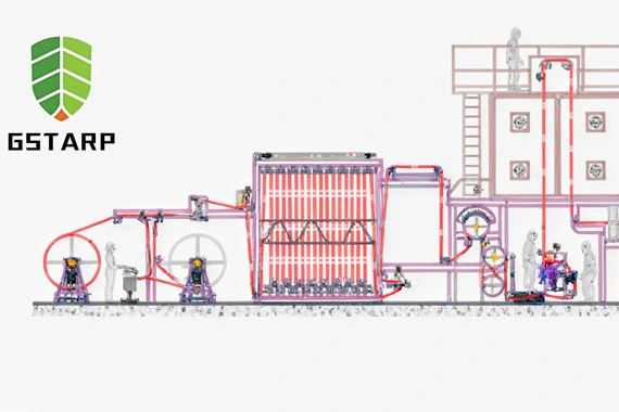 لفة مطلية بالسكاكين من كلوريد البولي فينيل